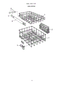 06 - Racks parts for Roper Dishwasher 8515L00 from AppliancePartsPros.com