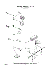 06 - Wiring Harness parts for Roper Dishwasher WU6850V1 from AppliancePartsPros.com