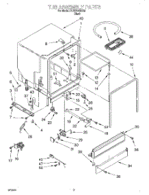 03 - Tub Assembly parts for Roper Dishwasher RUD3006DB2 from AppliancePartsPros.com