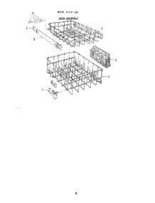 06 - Frame parts for Roper Dishwasher 8518L40 from AppliancePartsPros.com