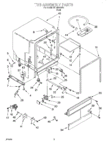 03 - Tub Assembly parts for Roper Dishwasher RUD4500DB3 from AppliancePartsPros.com