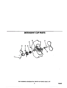 Detergent Cup parts for Roper Dishwasher 8519L11 from AppliancePartsPros.com