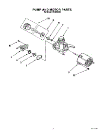 06 - Pump And Motor parts for Roper Dishwasher WU3006X3 from AppliancePartsPros.com