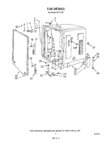 06 - Tub parts for Roper Dishwasher 8577L00 from AppliancePartsPros.com