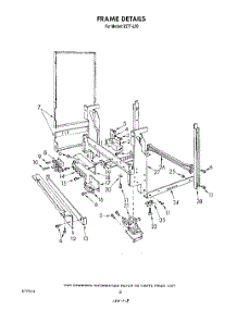 07 - Frame , Lit / Optional parts for Roper Dishwasher 8577L00 from AppliancePartsPros.com