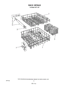 08 - Rack parts for Roper Dishwasher 8577L00 from AppliancePartsPros.com