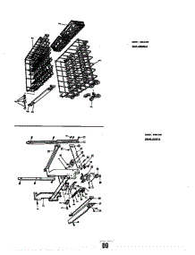 Rack Assembly Model 8586-H30 parts for Roper Dishwasher 8508H30 from AppliancePartsPros.com