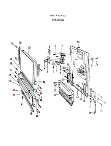 03 - Door parts for Roper Dishwasher 8515L20 from AppliancePartsPros.com