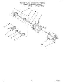 05 - Pump And Motor parts for Roper Dishwasher RUD3000GB1 from AppliancePartsPros.com