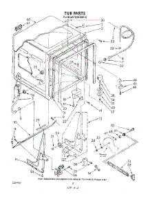 02 - Tub , Literature And Optional parts for Roper Dishwasher WU4400V0 from AppliancePartsPros.com