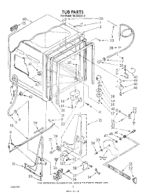 02 - Tub , Literature And Optional parts for Roper Dishwasher WU3006V0 from AppliancePartsPros.com