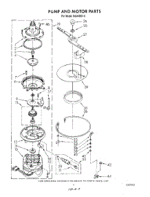 05 - Pump And Motor parts for Roper Dishwasher WU4400V0 from AppliancePartsPros.com