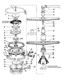 19 - Door parts for Roper Dishwasher 8565L10 from AppliancePartsPros.com