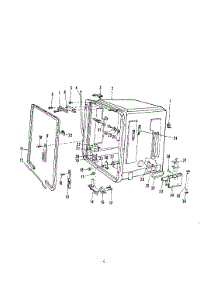 19 - Tub parts for Roper Dishwasher 8575L00 from AppliancePartsPros.com