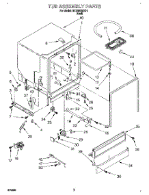 03 - Tub Assembly parts for Roper Dishwasher RUD3006DB1 from AppliancePartsPros.com