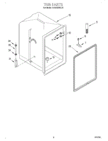 02 - Tub parts for Roper Dishwasher RUD0800HB0 from AppliancePartsPros.com