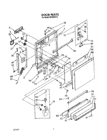 03 - Door parts for Roper Dishwasher WU5650V2 from AppliancePartsPros.com
