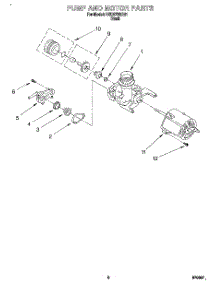 05 - Pump And Motor parts for Roper Dishwasher RUD5750DB1 from AppliancePartsPros.com