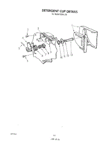 07 - Detergent Cup parts for Roper Dishwasher 8585L30 from AppliancePartsPros.com