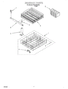 06 - Dishrack parts for Roper Dishwasher RUD3000DB2 from AppliancePartsPros.com