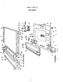03 - Door parts for Roper Dishwasher 8565L40 from AppliancePartsPros.com
