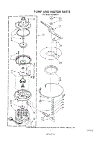 05 - Pump And Motor parts for Roper Dishwasher WU3000V1 from AppliancePartsPros.com
