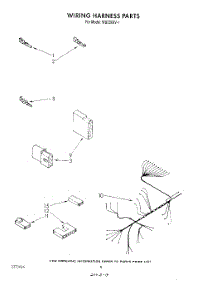 06 - Wiring Harness parts for Roper Dishwasher WU3000V1 from AppliancePartsPros.com