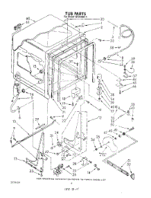 02 - Tub , Literature And Optional parts for Roper Dishwasher WU4406V1 from AppliancePartsPros.com