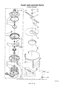 05 - Pump And Motor parts for Roper Dishwasher WU4406V1 from AppliancePartsPros.com