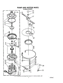 05 - Pump And Motor parts for Roper Dishwasher WU5650V1 from AppliancePartsPros.com