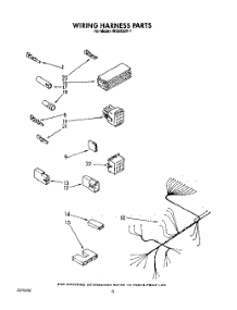 06 - Wiring Harness parts for Roper Dishwasher WU5650V1 from AppliancePartsPros.com