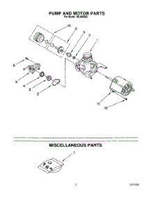 06 - Pump And Motor, Miscellaneous parts for Roper Dishwasher WU4400X2 from AppliancePartsPros.com