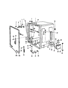 05 - Detergent Cup parts for Roper Dishwasher 8585L10 from AppliancePartsPros.com