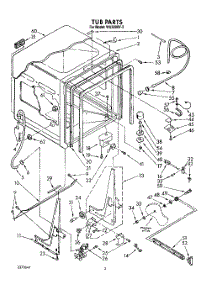 02 - Tub, Lit / Optional parts for Roper Dishwasher WU3006V3 from AppliancePartsPros.com