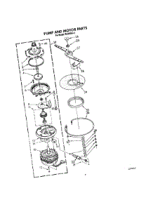 05 - Pump And Motor parts for Roper Dishwasher WU3006V3 from AppliancePartsPros.com