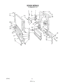 04 - Door parts for Roper Dishwasher 8517L10 from AppliancePartsPros.com