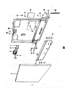 Door parts for Roper Dishwasher 8599100 from AppliancePartsPros.com