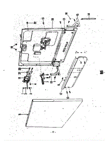 Door parts for Roper Dishwasher 8599100 from AppliancePartsPros.com