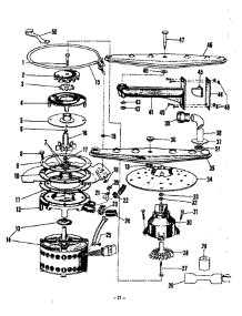 Motor, Heater And Spray Arm parts for Roper Dishwasher 8599100 from AppliancePartsPros.com