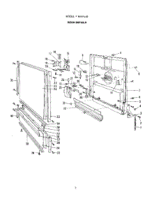 03 - Door parts for Roper Dishwasher 8597L00 from AppliancePartsPros.com