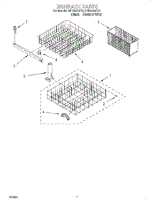 06 - Dishrack parts for Roper Dishwasher RUD3000GQ0 from AppliancePartsPros.com