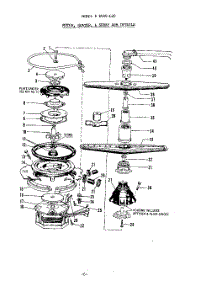 05 - Motor, Heater And Spray Arm parts for Roper Dishwasher 8585L20 from AppliancePartsPros.com