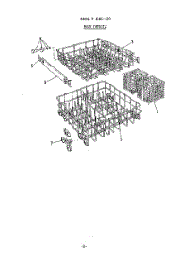 06 - Rack parts for Roper Dishwasher 8585L20 from AppliancePartsPros.com