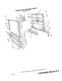 02 - Door And Toe Panel parts for Roper Dishwasher 8519L10 from AppliancePartsPros.com