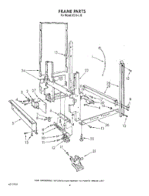 04 - Frame , Literature And Optional parts for Roper Dishwasher 8519L10 from AppliancePartsPros.com