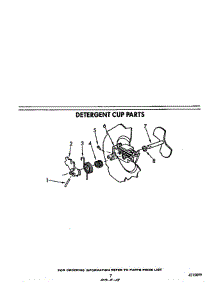 Detergent Cup parts for Roper Dishwasher 8519L00 from AppliancePartsPros.com