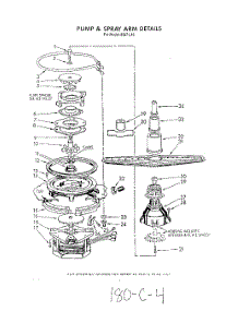 03 - Pump And Spray Arm parts for Roper Dishwasher 8567L10 from AppliancePartsPros.com