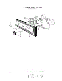 05 - Control Panel parts for Roper Dishwasher 8567L10 from AppliancePartsPros.com