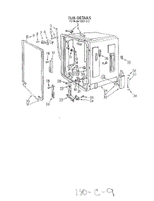 06 - Tub parts for Roper Dishwasher 8567L10 from AppliancePartsPros.com