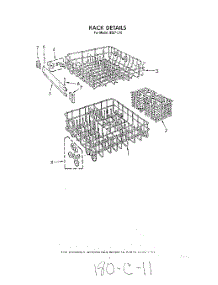 08 - Rack parts for Roper Dishwasher 8567L10 from AppliancePartsPros.com